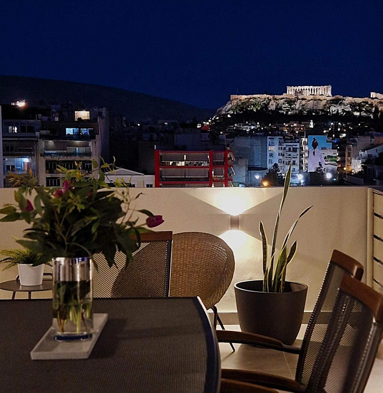 Ferienwohnung Exquisite Penthouse With Breathtaking Acropolis Panorama View Athen Exterior foto